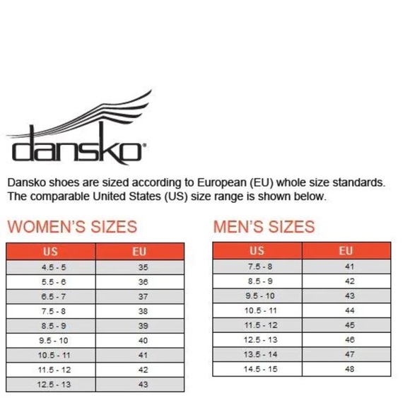 Dansko Tiffani Red Leather Mule Wedge Sandals - EU 38/US 7.5-8 - Picture 8 of 8